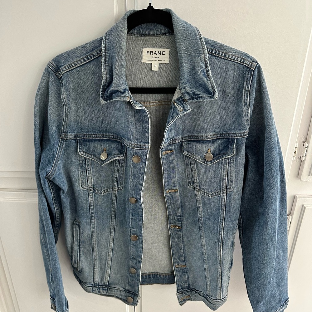 Frame Denim Light and Dark Blue Jacket